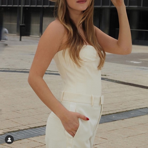 ZARA  Corset Bustier Ecru - Picture 5 of 8